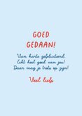 Coole felicitatiekaart met ventilator en vlaggetjes 3