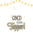 Eigentijdse geslaagd kaart feestelijk met trendy typografie 2