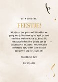 Feestelijke jubileumkaart met foto's sterren en ballonnen 3