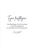 Feestelijke kerstkaart watercolour elementen goudlook foto 3