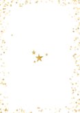 Feestelijke nieuwjaarskaart met gouden sterren en typografie Achterkant