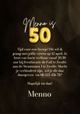 Feestelijke uitnodiging 50 jaar folieballon confetti 3