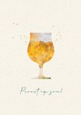 Feestelijke verjaardagskaart proost bier man 2