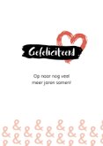 Felicitatie 10 jaar getrouwd zwart-wit 3