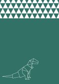 Felicitatie - Dino origami 2