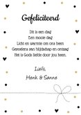 Felicitatie doop uiltje confetti  3