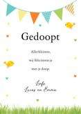 Felicitatie doopsel jongen vosje slinger 3