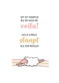 Felicitatie geboorte genderneutraal met magisch schaap 2