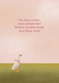 Felicitatie geboorte meisje met loopeendjes in pastelkleuren 2