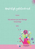 Felicitatie gieter bloemen 3