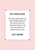 Felicitatie huwelijksjubileum met uniek bloemenvaasje 3