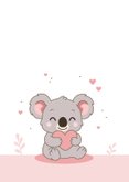 Felicitatie koala met hartje 2
