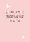 Felicitatie - Silhouet meisje  3