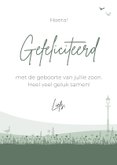 Felicitatie silhouet met graafmachine 3