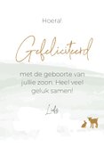 Felicitatie silhouet tractor met dieren 3