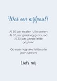 Felicitatiekaart 30 jaar getrouwd van hond met parelketting  3