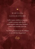 Felicitatiekaart 40 jaar huwelijksjubileum goud hartjes 3