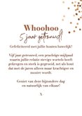Felicitatiekaart 5 jaar getrouwd houten huwelijk confetti 3
