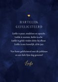 Felicitatiekaart 60 jaar huwelijksjubileum goud blauw 3