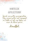 Felicitatiekaart 'blue or pink' 3