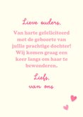 Felicitatiekaart geboorte kitten meisje 3