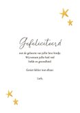 Felicitatiekaart geboorte lieve panda beer met sterren 3