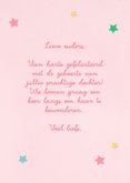 Felicitatiekaart geboorte lieve regenboog 3