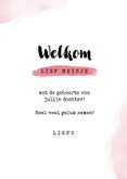 Felicitatiekaart geboorte zwanger meisje ballonnen confetti 3