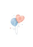 Felicitatiekaart getrouwd met getekende ballonnen 2