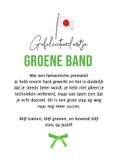 Felicitatiekaart judo groene band sport prestatie 3