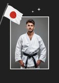 Felicitatiekaart judo zwarte band sport prestatie 2