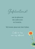 Felicitatiekaart met hertje voor een zoon 3