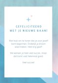 Felicitatiekaart nieuwe baan - follow your dreams 3