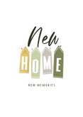 Felicitatiekaart nieuwe woning home sweet home huisjes 2