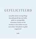 Felicitatiekaart nieuwe woning met leuk huis 3