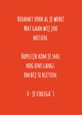 Felicitatiekaart pensioen laten we niet verstek gaan! 3