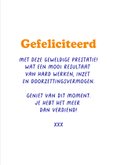 Felicitatiekaart sportprestatie lintje you did it confetti 3