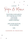 Felicitatiekaart tweeling opa en oma feest slinger typo 3