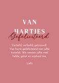 Felicitatiekaart van hartjes gefeliciteerd trouwdag 3