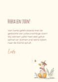 Felicitatiekaart voor geboorte zoon 3