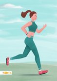 Felicitatiekaart voor hardloopwedstrijd 2