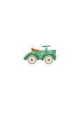 Felicitatiekaart zoon baby oldtimer botanisch groen 2