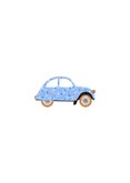 Felicitatiekaart zoon baby oldtimer confetti blauw 2