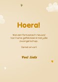 Felicitatiekaart zwangerschap met lieve baby giraffe  3