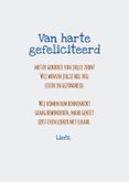 Felicitatiekaartje welkom lieve kleine knuffelbeer  3