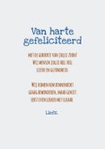 Felicitatiekaartje welkom lieve kleine knuffelbeer  3