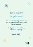Fijn felicitatiekaartje voor geboorte zoon met babymobiel 3