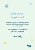 Fijn felicitatiekaartje voor geboorte zoon met babymobiel 3