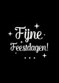 Fijne feestdagen letters wit  2