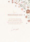 Fleurige Moederdag kaart met bloemen en foto 3